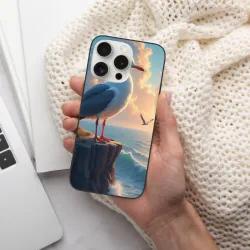 Coque pour iPhone 15/Pro/Max avec mouettes - okomall.com