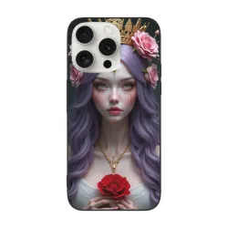 Coque pour iPhone 15/15 Pro/15 Pro Max avec Déesse Rose Fantaisiste - OKOMALL