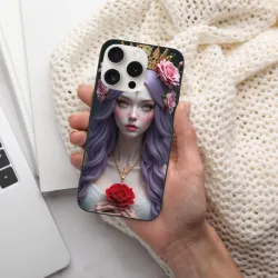 Coque pour iPhone 15/15 Pro/15 Pro Max avec Déesse Rose Fantaisiste - OKOMALL