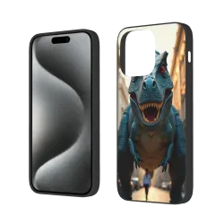 Coque pour iPhone 15/Pro/Max sur le thème des dinosaures - okomall