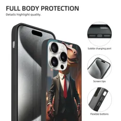Étui Gentleman Élégant pour iPhone 15/15 Pro/15 Pro Max - OKOMALL