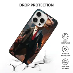 Étui Gentleman Élégant pour iPhone 15/15 Pro/15 Pro Max - OKOMALL