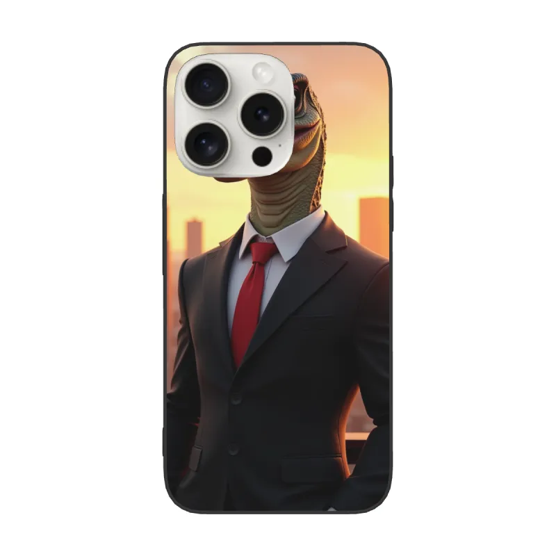 iPhone 15 Pro/Pro Max Business Lizard Man Case - OKOMALL