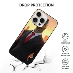 iPhone 15 Pro/Pro Max Business Lizard Man Case - OKOMALL