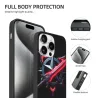 Coque pour iPhone 15/Pro/Max, motif d'épée d'ombre noire - okomall