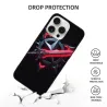 Coque pour iPhone 15/Pro/Max, motif d'épée d'ombre noire - okomall