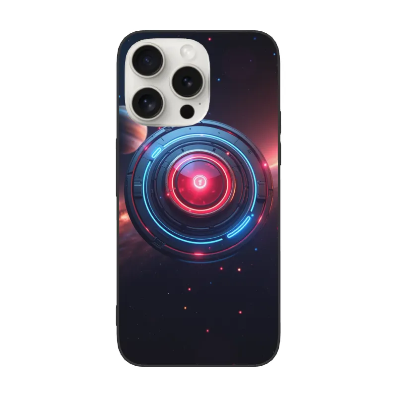 Coque pour iPhone 15 Pro/Pro Max style cyberpunk anneau étoile - OKOMALL
