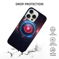 Coque pour iPhone 15 Pro/Pro Max style cyberpunk anneau étoile - OKOMALL