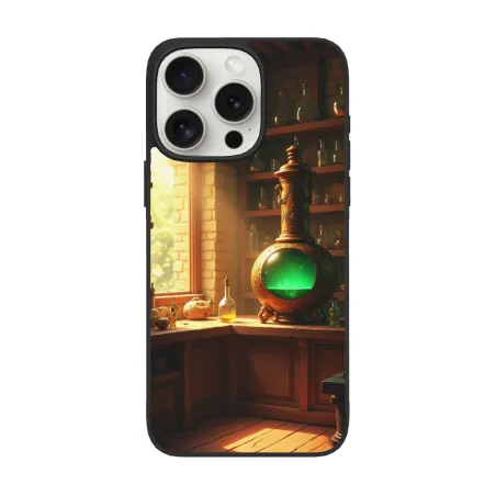 Coque vintage pour iPhone 15 sur le thème du bureau - okomall.com