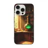 Coque vintage pour iPhone 15 sur le thème du bureau - okomall.com