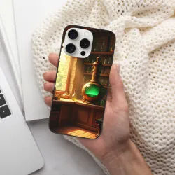 Coque vintage pour iPhone 15 sur le thème du bureau - okomall.com