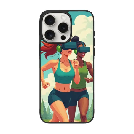 Coque pour iPhone 15/15 Pro/15 Pro Max avec motif de course énergique - OKOMALL