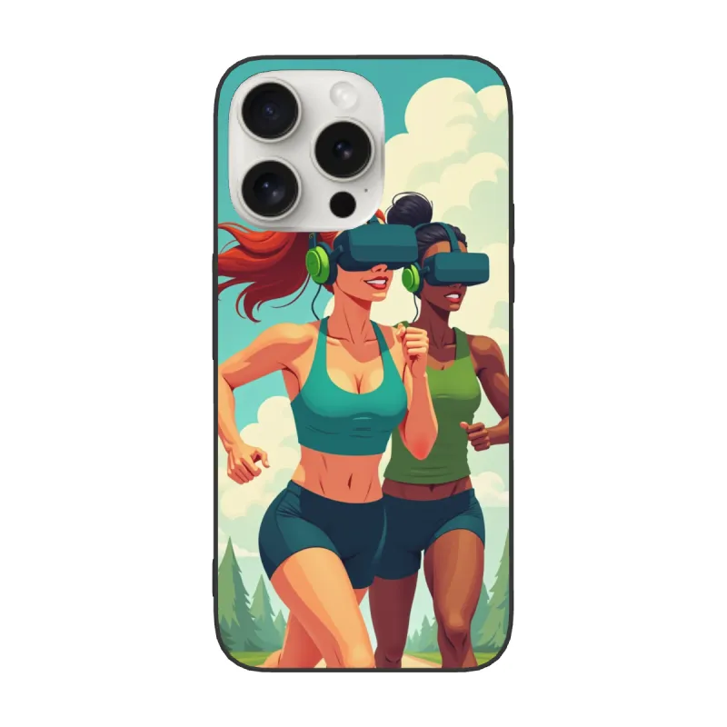 Coque pour iPhone 15/15 Pro/15 Pro Max avec motif de course énergique - OKOMALL