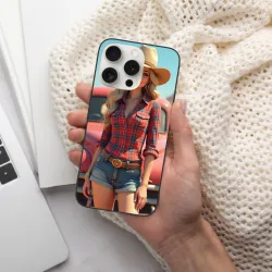 Coque pour iPhone 15/Pro/Max style cow-boy - okomall.com