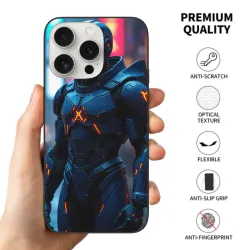 Coque futuriste de guerrier mécanique pour iPhone 15 Pro/Pro Max - okomall