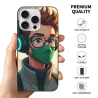Coque de téléphone pour iPhone 15/Pro/Max, style anime tendance pour jeunes - OKOMALL