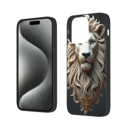 Coque 3D en relief de lion pour iPhone 15/Pro/Max - okomall