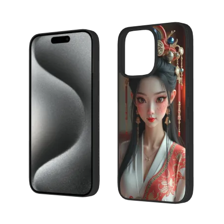 Coque pour iPhone 15/15 Pro/15 Pro Max sur le thème de Belles Concubines - okomall.com
