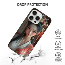 Coque pour iPhone 15/15 Pro/15 Pro Max sur le thème de Belles Concubines - okomall.com