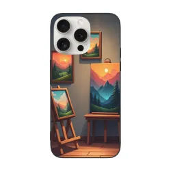 iPhone 15/Pro/Max Forest Sunset Landscape Phone Case - okomall