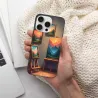iPhone 15/Pro/Max Forest Sunset Landscape Phone Case - okomall