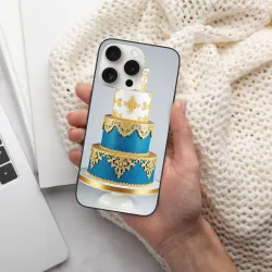 Coque pour iPhone 15 Pro/Pro Max avec motif de gâteau de mariage - OKOMALL