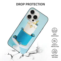 Coque pour iPhone 15/15 Pro/15 Pro Max avec motif «Gâteau à la crème de conte de fées» - OKOMALL