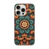 Coque pour iPhone 15/Pro/Max avec motif floral vintage et luxueux - okomall
