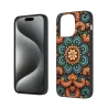 Coque pour iPhone 15/Pro/Max avec motif floral vintage et luxueux - okomall
