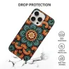 Coque pour iPhone 15/Pro/Max avec motif floral vintage et luxueux - okomall