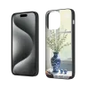 Coque pour iPhone 15/Pro/Max avec peinture à l'huile de nature morte - Pommes et fleurs | OKOMALL