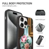 iPhone 15/Pro/Max 手机壳 - 牡丹花卉图案 | okomall