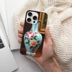 iPhone 15/Pro/Max 手机壳 - 牡丹花卉图案 | okomall