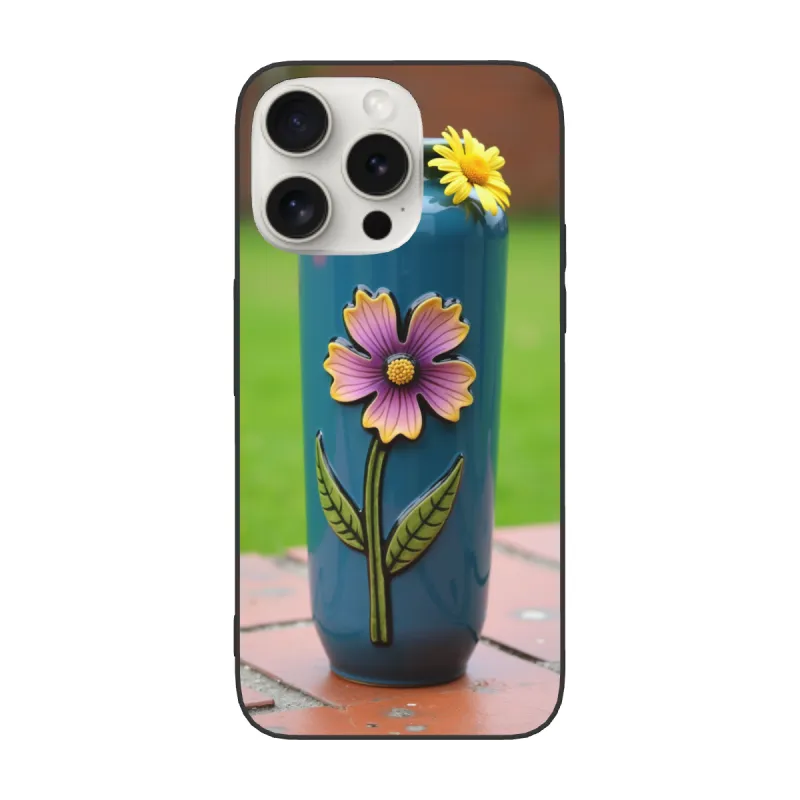 Custodia per iPhone 15/Pro/Max con motivo floreale - okomall