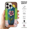 Custodia per iPhone 15/Pro/Max con motivo floreale - okomall