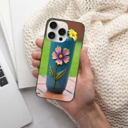 Custodia per iPhone 15/Pro/Max con motivo floreale - okomall