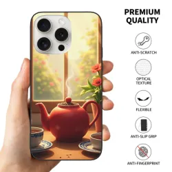 iPhone 15/Pro/Pro Max Case - Tranquil Tea Break by the Window | okomall
