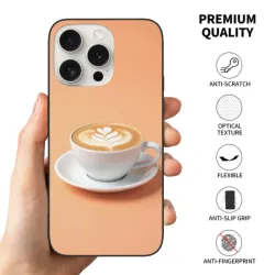 Funda para iPhone 15/Pro/Max con diseño de taza de café - okomall.com