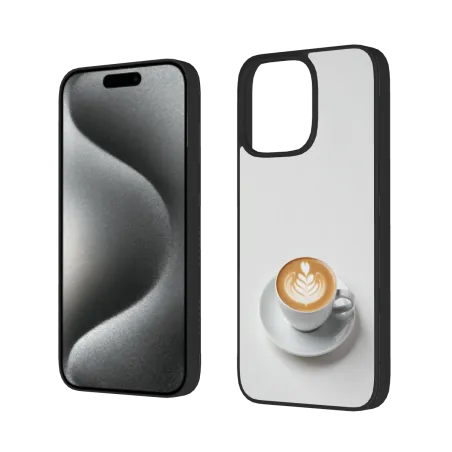 iPhone 15/Pro/Max 咖啡拉花手机壳 - Okomall