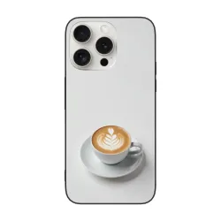 iPhone 15/Pro/Max 咖啡拉花手机壳 - Okomall