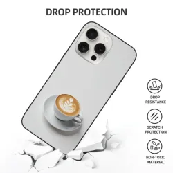 iPhone 15/Pro/Max 咖啡拉花手机壳 - Okomall