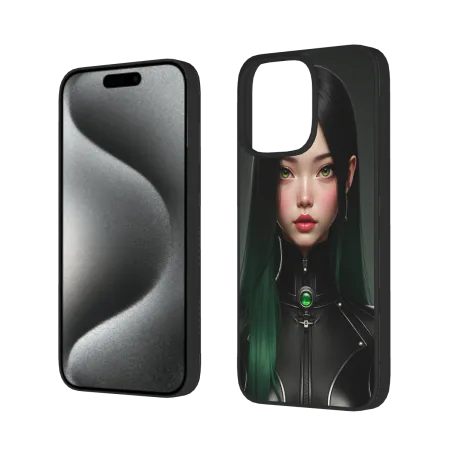 賽博朋克少女 iPhone 15/Pro/Max 手机殼 - OKOMALL