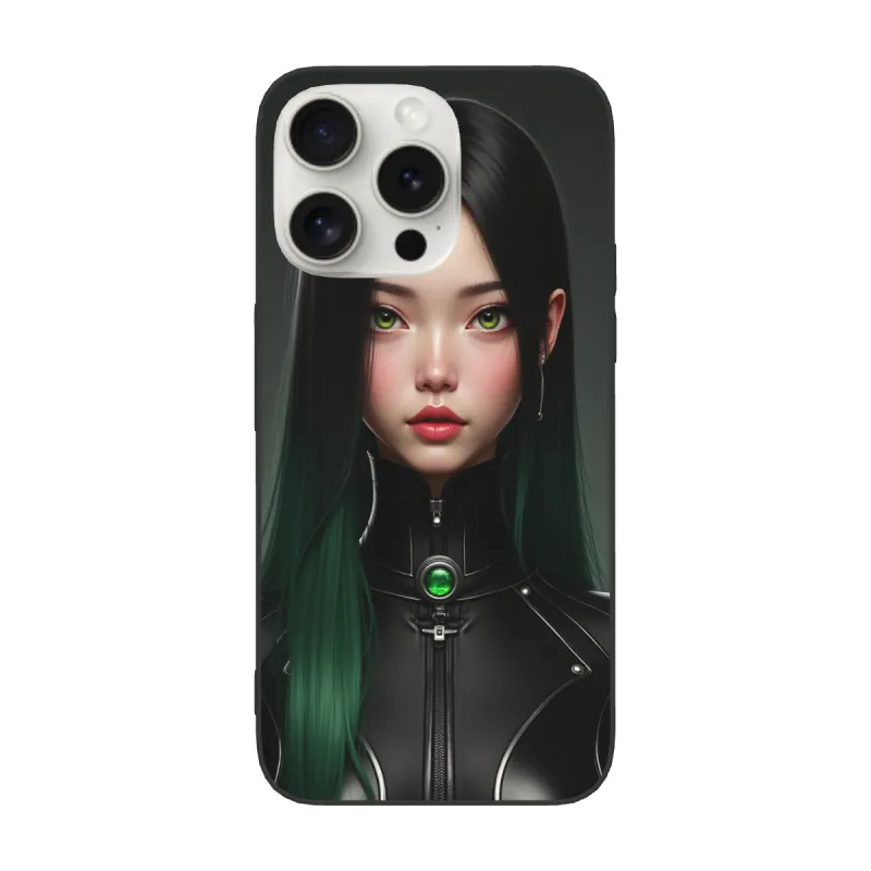 賽博朋克少女 iPhone 15/Pro/Max 手机殼 - OKOMALL