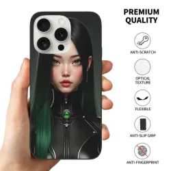 賽博朋克少女 iPhone 15/Pro/Max 手机殼 - OKOMALL