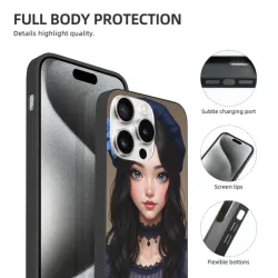 몽환적인 소녀 iPhone 15/15 Pro/15 Pro Max 케이스 - OKOMALL