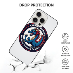 Coque pour iPhone 15/15 Pro/15 Pro Max avec motif dragon - okomall.com