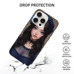 몽환적인 소녀 iPhone 15/15 Pro/15 Pro Max 케이스 - OKOMALL