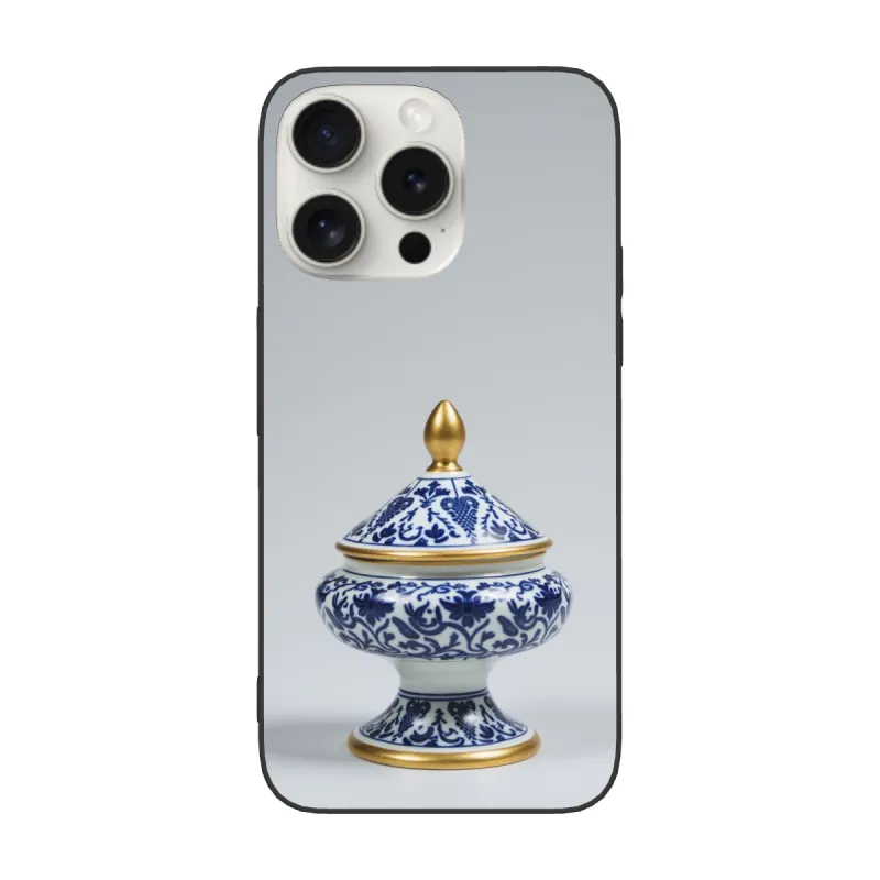 Custodia per iPhone 15/Pro/Max con design in porcellana - okomall.com