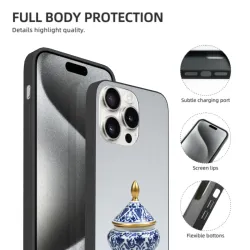 Custodia per iPhone 15/Pro/Max con design in porcellana - okomall.com