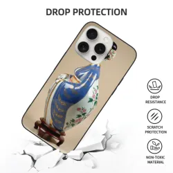 國風瓷器紋理iPhone 15 Pro/Pro Max手機殼 - okomall.com